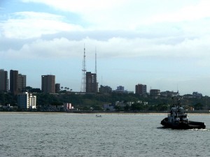 Parte de Maceió vista do Porto. 