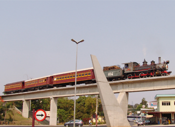 Passeio de Maria Fumaça em Jaguariúna (SP).