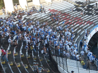 Torcida do CSA no estádio do Arruda. 