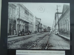 Rua Sá e Albuquerque em Jaraguá onde hoje está situada a Prefeitra de Maceió.