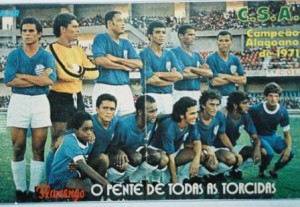 Por problemas judiciais o campeonato somente foi decidido em 1973. Esta foto é do jogo da decisão. Em pé: Mendes, Dida, Bibiu, Dudu, Zé Preta e Jaminho. Agachados: O mascote Peu, Manoelzinho, Giraldo, Batoré, Soareste, Misso e o massagista Castanha.