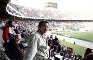 Eu, Roberto Carmona e Antônio Édson no "Monumental" em Buenos Aires.